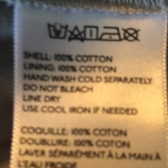 Cooperative Medium sundress in light grey/button down/straps/smocked back/cotton - Picture 13 of 14